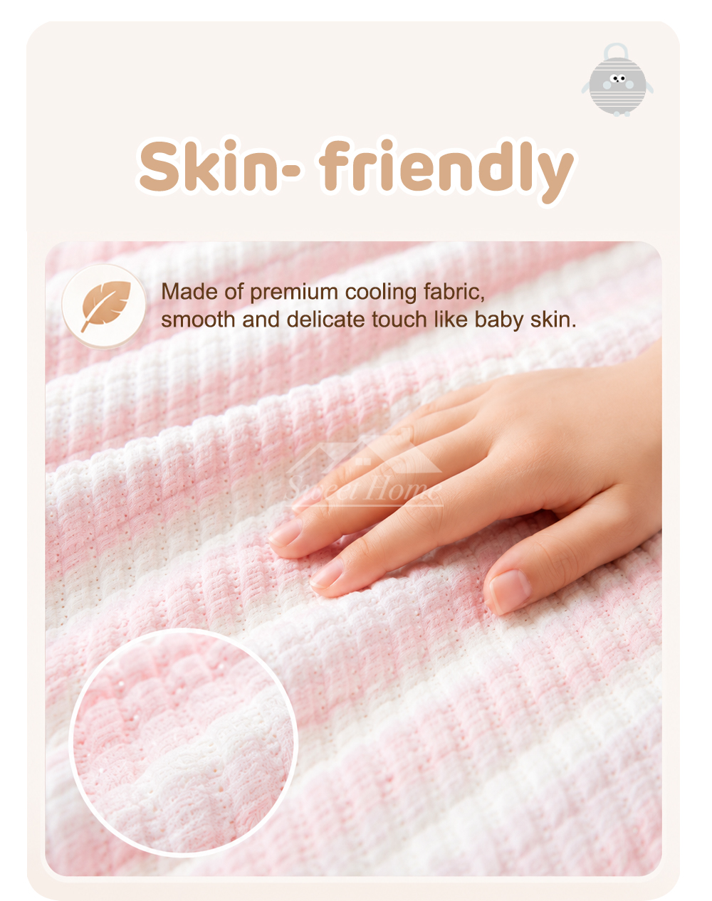 Cute Feet Round Seat Cushion-3